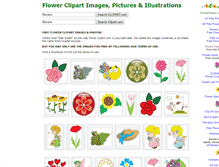 Tablet Screenshot of flowerclipart.com